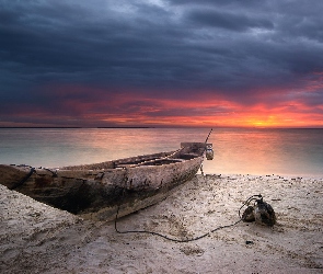 Łódź, Plaża, Drewniana