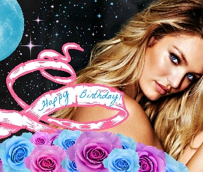 Makijaż, Urodzinowe, Candice Swanepoel, Spojrzenie, Kobieta