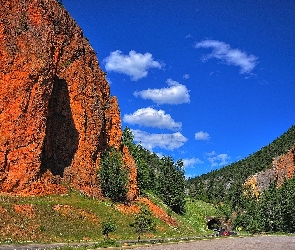 Kolumbia, Droga, Góry, Brytyjska, Kanada