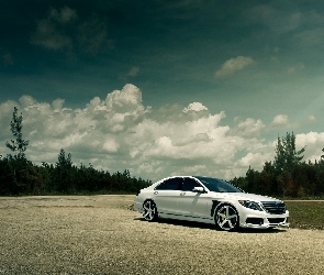 Chmury, Las, Mercedes, Benz