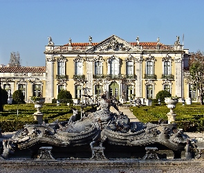 Królewski, Posągi, Park, Queluz, Pałac