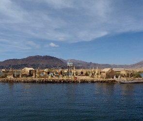 Wyspy, Peru, Jezioro, Titicaca, Uro