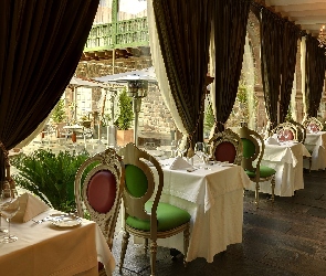 Restauracja, Taras, Wystrój