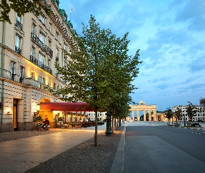 Hotel, Brandenburska, Wejście, Brama, Adlon