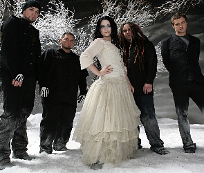 Amy Lee, suknia, muzyka, Evanescence, zespół, rock