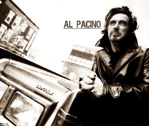 Aktor, samochód, Al Pacino, skóra