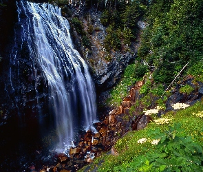 Zbocze, Góry, Wodospad