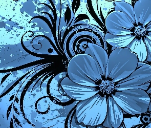 Kwiaty, Abstrakcja