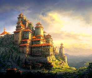 Zamek, Fantasy, Piękny