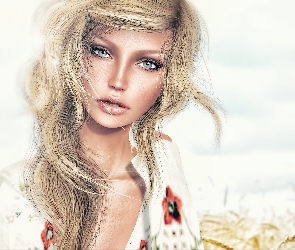 Blondynka, Makijaż, Grafika