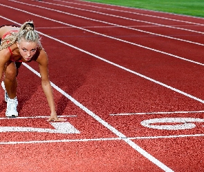 Start, Bieg, Sportsmenka, Lekkoatletyka
