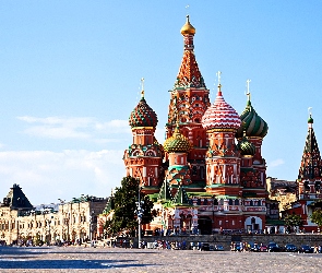 Katedra, Rosja, Cerkiew, Moskwa, Św. Bazylego