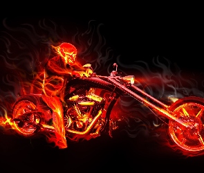 Ghost rider, Fractalius, Ognisty