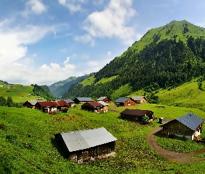 Łąka, Wzgórza, Wioska