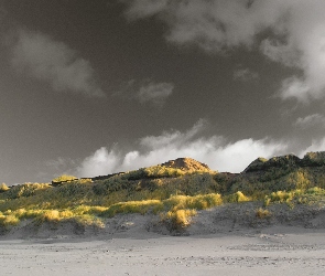 Plaża, Chmury