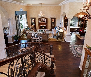 Salon, Perspektywa, Schody