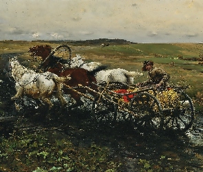 Wierusz, Obraz, Wyścig, Kowalski, Alfred