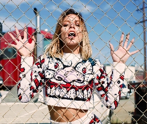 Kobieta, Siatka, Ogrodzenie, Aktorka, Vanessa Hudgens