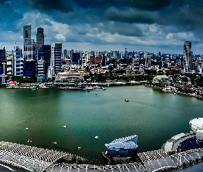 Singapur, Panorama Miasta, Drapacze Chmur