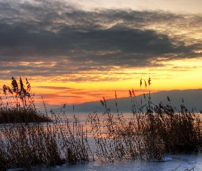 Jezioro, Chmury