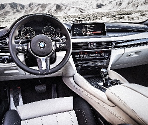kokpit, wnętrze, BMW X6 F16