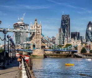 Tower Bridge, Anglia, Miasto, Londyn, Rzeka