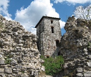 Zamek, Ruiny, Baszta, Mur