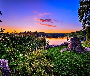 Przyroda, Wędkarze, Jezioro