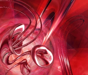 Wektorowa, Abstrakcja, 3D