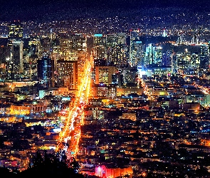 Stany Zjednoczone, Miasto nocą, San Francisco, Kalifornia