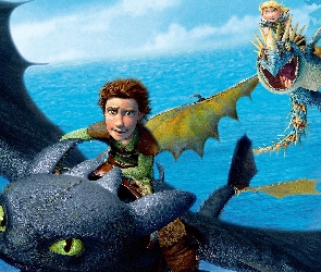 Jak wytresować smoka, postacie, film animowany, smoki, How to Train Your Dragon