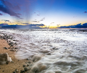 Ocean, Kamienie, Plaża