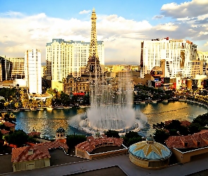 Las Vegas, Fontanna, Miasta, Panorama