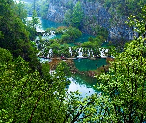 Wodospady, Plitvice, Park Narodowy
