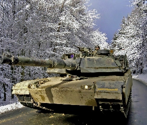 Zima, Droga, M1A1, Abrams