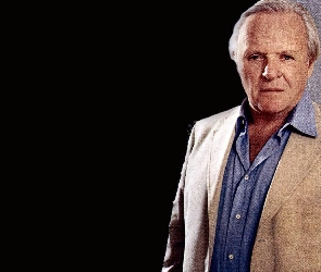 niebieska, koszula, Anthony Hopkins