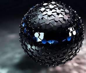 Kula, 3D, Czarna