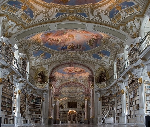 Zdobienia, Książki, Wnętrze, Biblioteka