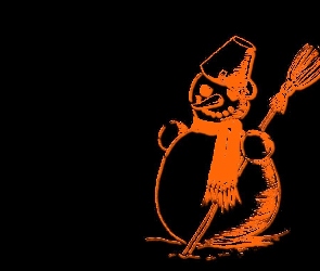 Halloween, bałwanek
