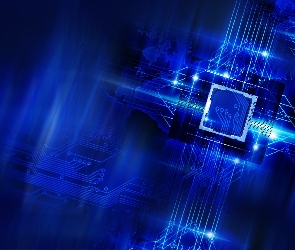 Niebieskie, Elektronika, Hardware, Technologia