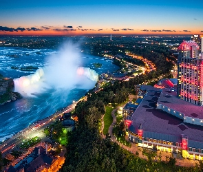 Zdjęcie miasta, Z lotu ptaka, Wodospad Niagara
