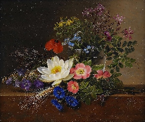 Johan, Obraz, Jensen, Kwiaty, Laurentz