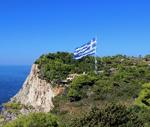 Grecja, Zakynthos, Flaga