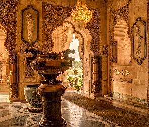 Vadodara, Wnętrze, Pałac, Laxmi Vilas, Indie