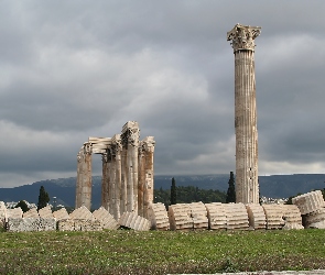Grecja, Świątynia, Ruiny, Starożytne