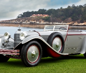 Jezioro, 1928, Zabytkowy, Samochód, Mercedes, Benz