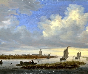 Salomon, Obraz, Połów, van Ruysdael