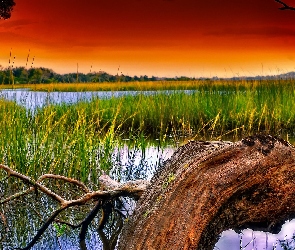 Słońca, Jezioro, Zachód