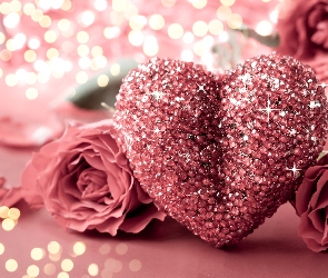 Róże, Serce, Walentynki