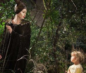 Vivienne Jolie-Pitt, Scena, Angelina Jolie, Film, Aurora, Czarownica, Dziewczynka, Postacie